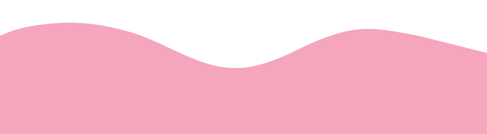 Pink rectangle with squiggly top behind purple squiggle